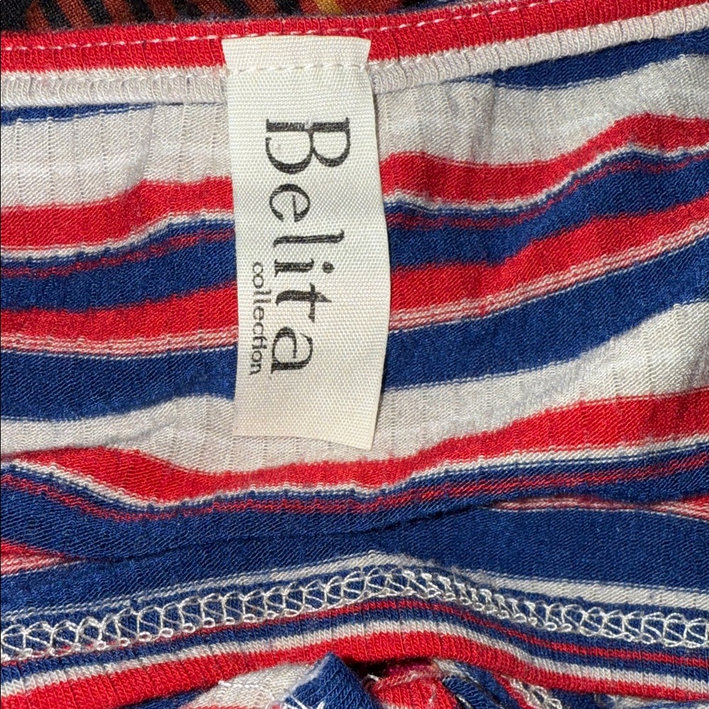 Vibrant Striped Knotted Tank Top - Picture 5 of 6